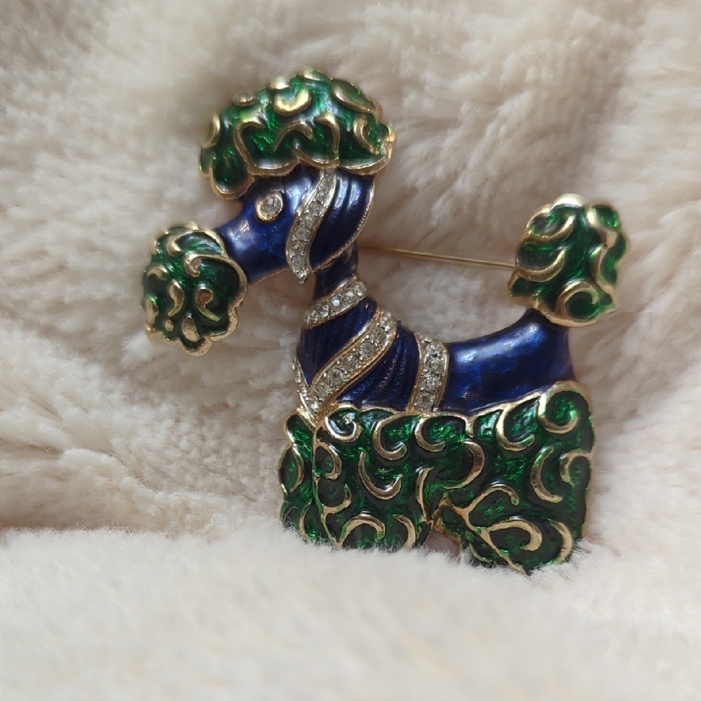 Vintage Kramer Poodle Brooch